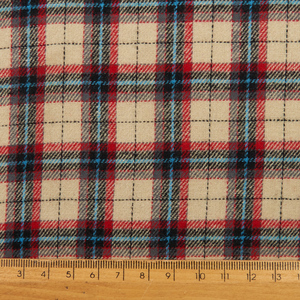 Tissu en flanelle écossaise 100% coton teint en fil, tissu à carreaux brossé pour uniformes scolaires - Product Image 2