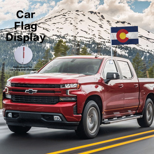 Bandera Personalizada para Ventana de Auto con Logotipo de Colorado, 12x18 Pulgadas, Doble Cara, Poliéster, Bandera del Estado Centenario con Clip y Asta para Deportes - Product Image 3
