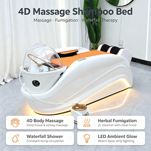 Lit <span class=keywords><strong>de</strong></span> lavage des cheveux électrique massant 6D pour le corps entier, certifié CE en FRP, pour salon <span class=keywords><strong>de</strong></span> beauté et salon <span class=keywords><strong>de</strong></span> coiffure - Product Image 1