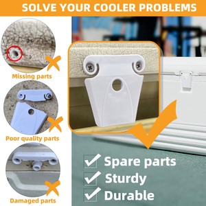 Quick Buy Refrigerator Door Latch Pins And Screws White Plastic Easy Installation For Igloo 50 165 Qt - Product Image 4