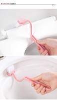 Brosse de toilette longue avec manche en forme de V pour un nettoyage en profondeur des zones difficiles d'accès. Brosse de nettoyage multifonctionnelle en forme de S.