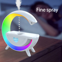 Humidificateur Anti-Gravité USB pour Voiture/Camping-car, Maison/Bureau, Utilisation Extérieure, Lampe LED, Protection Contre le Reflux d'Eau, Silencieux, Grande Brume