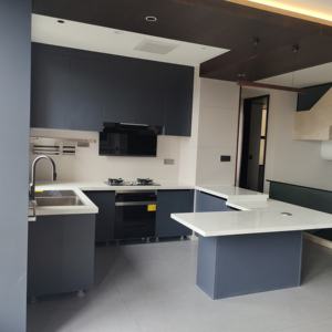 Mobili da <span class=keywords><strong>Cucina</strong></span> Personalizzati Isola <span class=keywords><strong>Cucina</strong></span> Villa/Casa Stile Moderno di Lusso Mobile Contenitore da <span class=keywords><strong>Cucina</strong></span> a Forma di U in Acciaio Inox - Product Image 3