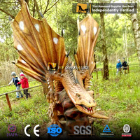 Mon Dino FAW001, décoration d'Halloween, dragon animatronique en caoutchouc, à vendre