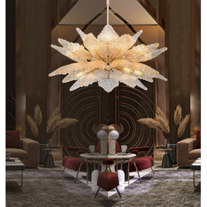 2023 Zhongshan fabbrica <span class=keywords><strong>lampadario</strong></span> soffitti alti Villa banchetto lampadari in vetro matrimonio e lampade a sospensione di lusso <span class=keywords><strong>lampadario</strong></span> - Product Image 3