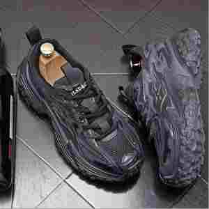 Baskets montantes décontractées pour hommes à motif maille multicolore, nouveau style polyvalent, respirantes, chaussures tendance pour hommes - Product Image 2