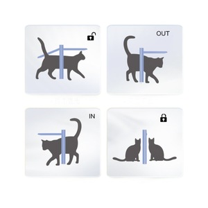 Porte pour animaux personnalisable Cat Mate avec détection par puce, entrée intelligente pour animaux, verrouillage bidirectionnel, petite trappe pour chien pour portes intérieures et extérieures - Product Image 6