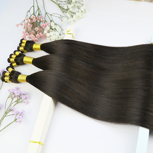 Vente en gros de cheveux humains de qualité supérieure 100% européens, faits à la main, double trame, invisibles, pour salon de coiffure, tissage de cheveux humains - Product Image 2