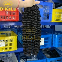 Mèches de cheveux au crochet style Boho Braids, vierges vietnamiennes, ondulation profonde, brutes, non traitées, cuticules alignées, pré-épilées, qualité naturelle douce