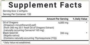 Snelle OEM GMP fabriek aangepaste verpakking 180 capsules premium oregano-olie supplementen met 6000mg zwarte komijnolie oregano capsules - Product Image 2