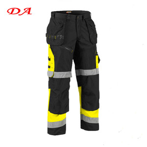 높은 가시성 내화 작업 바지 자수 패턴 장식과 방수 경량 짠 트윌화물 바지 - Product Image 3