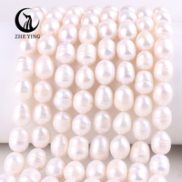 Perles d'eau douce de culture en forme de riz 10-11mm perles en vrac pour la fabrication de bijoux bracelet collier perles naturelles