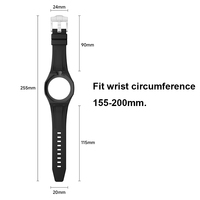 BEEFLYPOWER Bracelet de montre sport en silicone couleur bonbon personnalisé avec cadre en céramique monobloc pour Royal Pop SW