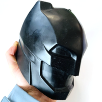 Cabeza de batman de obsidiana, escultura de cristal, personaje de película, tamaño grande, envío directo de fábrica