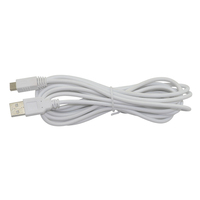 Cable de carga de alimentación USB de 3M y 10 pies para mando de Wii, controlador Wii Pad y Joypad, color blanco