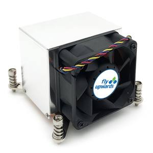 Diseño fino moderno 1U 2U DC rodamiento de bolas doble viento fuerte CE aprobado Intel 2011 placa base LGA2011 ventiladores de radiador y refrigeración - Product Image 2