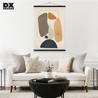 DX desain dicetak Poster kayu jenis bingkai gantungan lukisan permukaan untuk kanvas karya seni dekorasi Interior rumah
