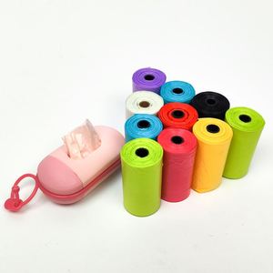 Sacs à crottes pour chiens écologiques en plastique, imperméables et colorés - Options disponibles : blanc, vert, rose, rouge - Product Image 5