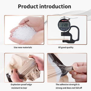 Sac de courrier en poly logo personnalisé compostable couleur rose emballage biodégradable sac d'expédition pour petites entreprises - Product Image 3