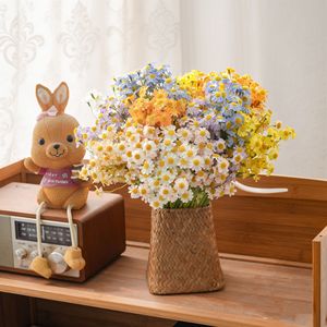 ช่อดอกเดซี่ประดิษฐ์ CallaFloral สีขาว ชมพู เหลือง ส้ม ฟ้า ม่วง สำหรับตกแต่งงานแต่งงาน ช่อดอกไม้ถือแบบอินสตาแกรม - Product Image 1