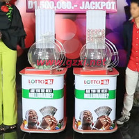 Machine de loterie automatique à boules pour tirage au sort en ligne, jeu Power Ball, tombola électronique, loto, bingo HUAXI en acrylique 50cm pour usage domestique