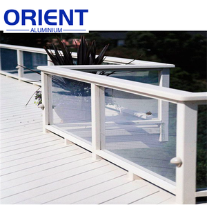 Lan can nhôm ngoài trời hiện đại dễ dàng lắp đặt thiết kế mới lan can ban công kính cường lực không khung - Product Image 5