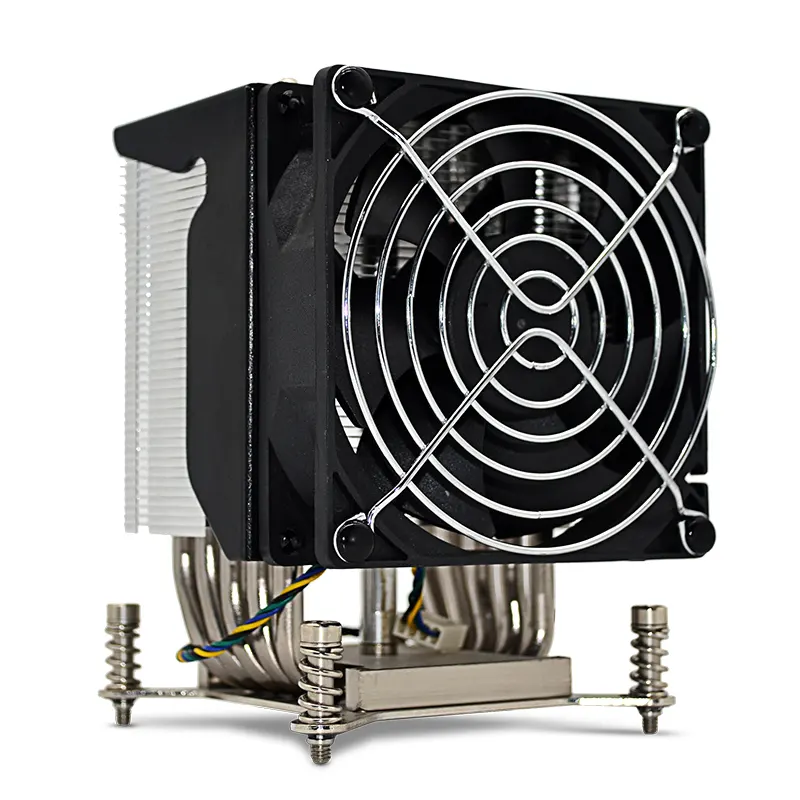 2011 rechteckigen 4U server 5 heatpipe desktop host mute air-cooled fan cpu kühler kühlkörper turm