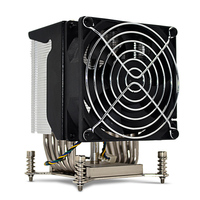 Refroidisseur de processeur de serveur Hdh 4U LGA 2011/2011-3/115X, 205W TDP, ventilateur PWM haute performance de 90 mm, compatible avec les séries E5 V3/V4 2699