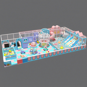 Aire de jeux intérieure Premium sur le thème <span class=keywords><strong>des</strong></span> bonbons, Château Ludique avec grande fosse à balles et <span class=keywords><strong>maison</strong></span> de jeu de rôle pour centre commercial - Product Image 1