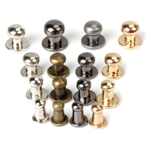Remaches redondos de 4, 5, 6, 7, 8, 9 y 10 mm, tornillos de cabeza monje de metal, tachuelas, botones de aleación, botones de tela, para artesanía en cuero y bolsos - Product Image 1