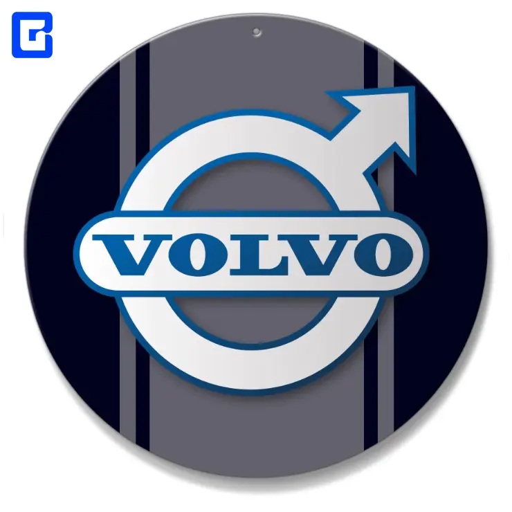 Venta al por mayor de negocios de acero inoxidable Volvo shop sign car metal logo Signs