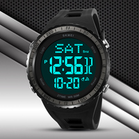 Montre-bracelet numérique SKMEI 2192 étanche 50M, multi-fuseaux horaires, analogique, pour homme, Relogio Masculino, vente en gros, grand cadran, montre de sport