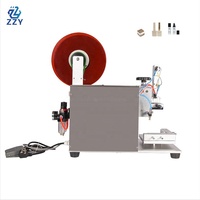 Machine d'étiquetage semi-automatique pour surfaces planes (haut et bas) et bouteilles carrées, pour gel à ongles et petites entreprises de beauté
