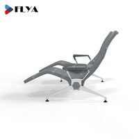 Chaise de salon VIP d'aéroport de luxe à 2 places au design moderne, chaise d'attente pour réception d'hôpital avec table centrale – Offre Spéciale