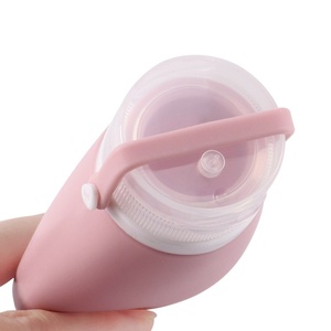 Leak Proof 3 oz Colorful Reusable <b>Silicone</b> Shampoo Container Squeeze Bottle 90ml for Travel with Custom Print Logo - Product Image 6