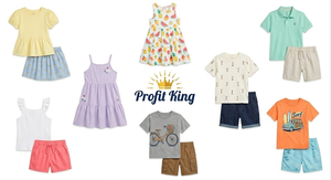 Forest Fresh Style Kids <b>Split</b> Summer Suit Thin Top <b>Skirt</b> For Young Children Mixed Patterns Random Mix Batch Delivery - Product Image 1