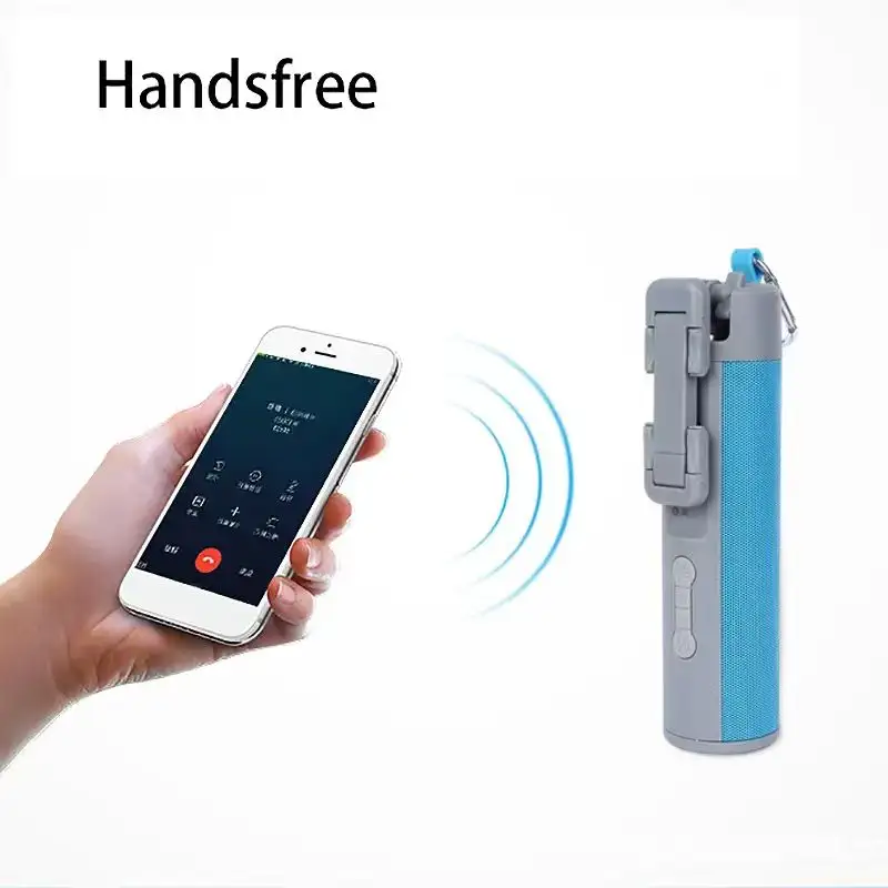 Alto-falante sem fio 5 em 1 Selfie Vara Sem Fio Bluetooth Power Bank Lanterna U-Disk Outdoor Bluetooth Speaker