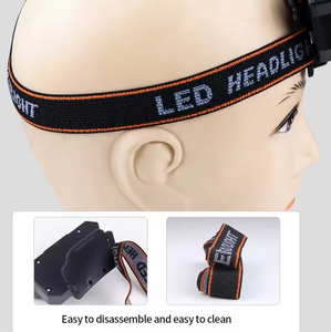 New 8-ánh sáng độ sáng cao Đèn pha sạc USB leo núi ngoài trời Trọng lượng nhẹ Đèn pha - Product Image 5