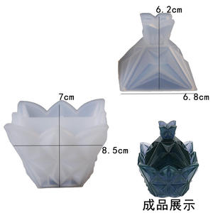 DIY Jewelry Storage Box Candy Box Epoxy <strong>Pyramid</strong> Silicone Mold <strong>Pyramid</strong> Resin Mold - Product Image 5