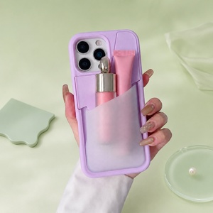 Modische Silikon-Schutzhülle für iPhone mit Lipgloss-Halter - Product Image 4