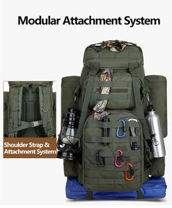 Mochila Deportiva para Senderismo al Aire Libre, Gran Capacidad, Impermeable, para Montañismo, Caza, Mochila Táctica Molle - Product Image 4