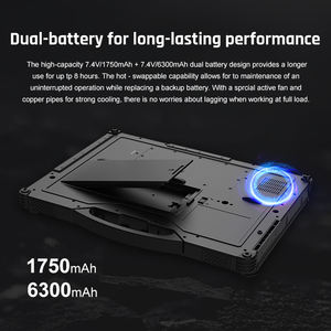 Portátiles táctiles completamente resistentes de 14 pulgadas <span class=keywords><strong>I5</strong></span> Ip65 GPS 6300mAh grado industrial a prueba de polvo impermeable soporte guante táctil LTE 4G 14 ''<span class=keywords><strong>I5</strong></span> - Product Image 4