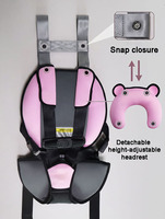 Gilet de sécurité personnalisé pour enfants avec coussin de soutien pour la tête, pour voiturettes de golf et karts