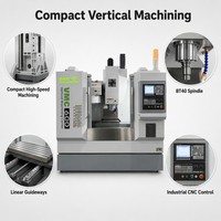 Centro de Mecanizado Vertical VMC600-GSK, Fresadora CNC BT40 de 3 Ejes para Procesamiento de Metales