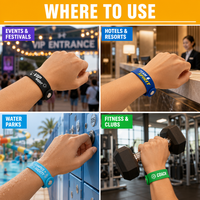Bracelet intelligent NFC personnalisé pour salles de sport, studios de yoga, clubs – Contrôle d'accès en PVC, gestion des adhésions fitness, réservation de cours avec logo