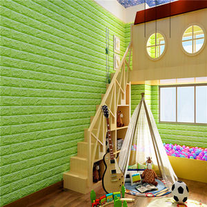 Bester Preis Wohnkultur pe Material selbst klebende Peel Stick Schaum Ziegel Wand paneele 3d Tapete - Product Image 5
