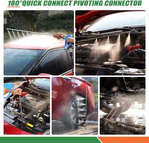 Nouveau YUJIA 24 pouces métal pression baguette de lavage pour voiture camion radiateur nettoyage double usage 4 embouts de buse - Product Image 5