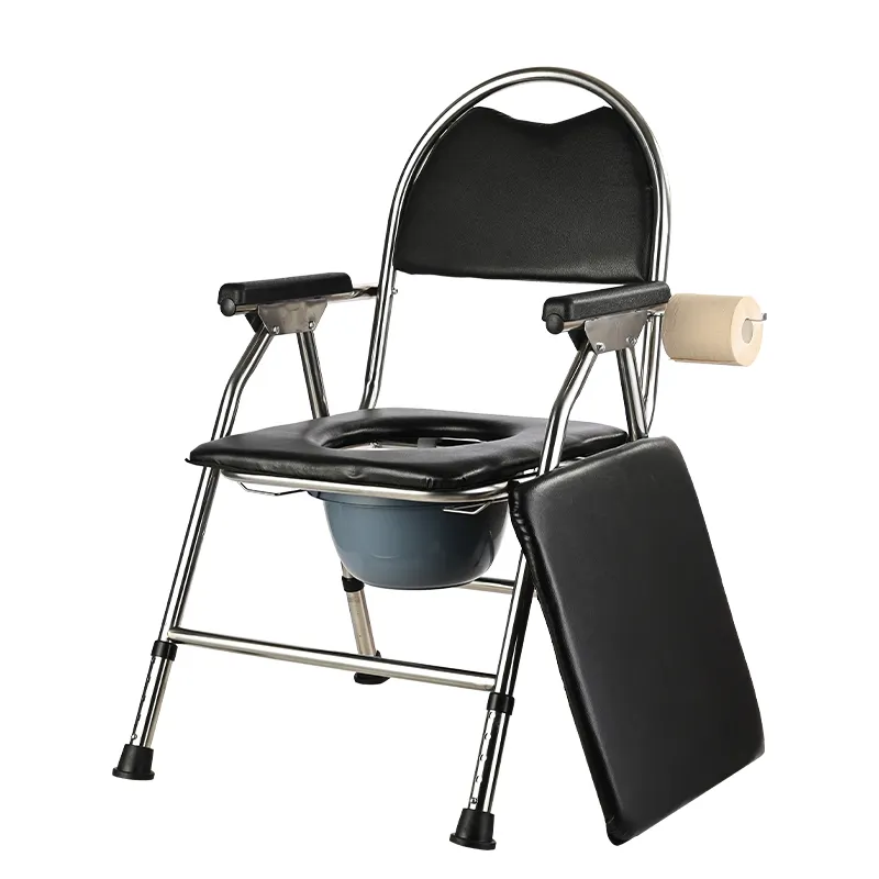 Multi-functional Folding Potty Chair Disabled Toilet Chair Elderly Toilet Chair