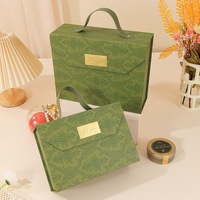 Vente en gros d'emballages cadeaux romantiques, boîte cadeau pliable de luxe pour ensemble de bougies avec poignée