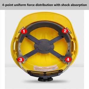 หมวกนิรภัย ABS สำหรับงานก่อสร้าง หมวกนิรภัยสำหรับงานก่อสร้างแบบหนา ระบายอากาศได้ดี ผลิตตามมาตรฐานแห่งชาติ - Product Image 2